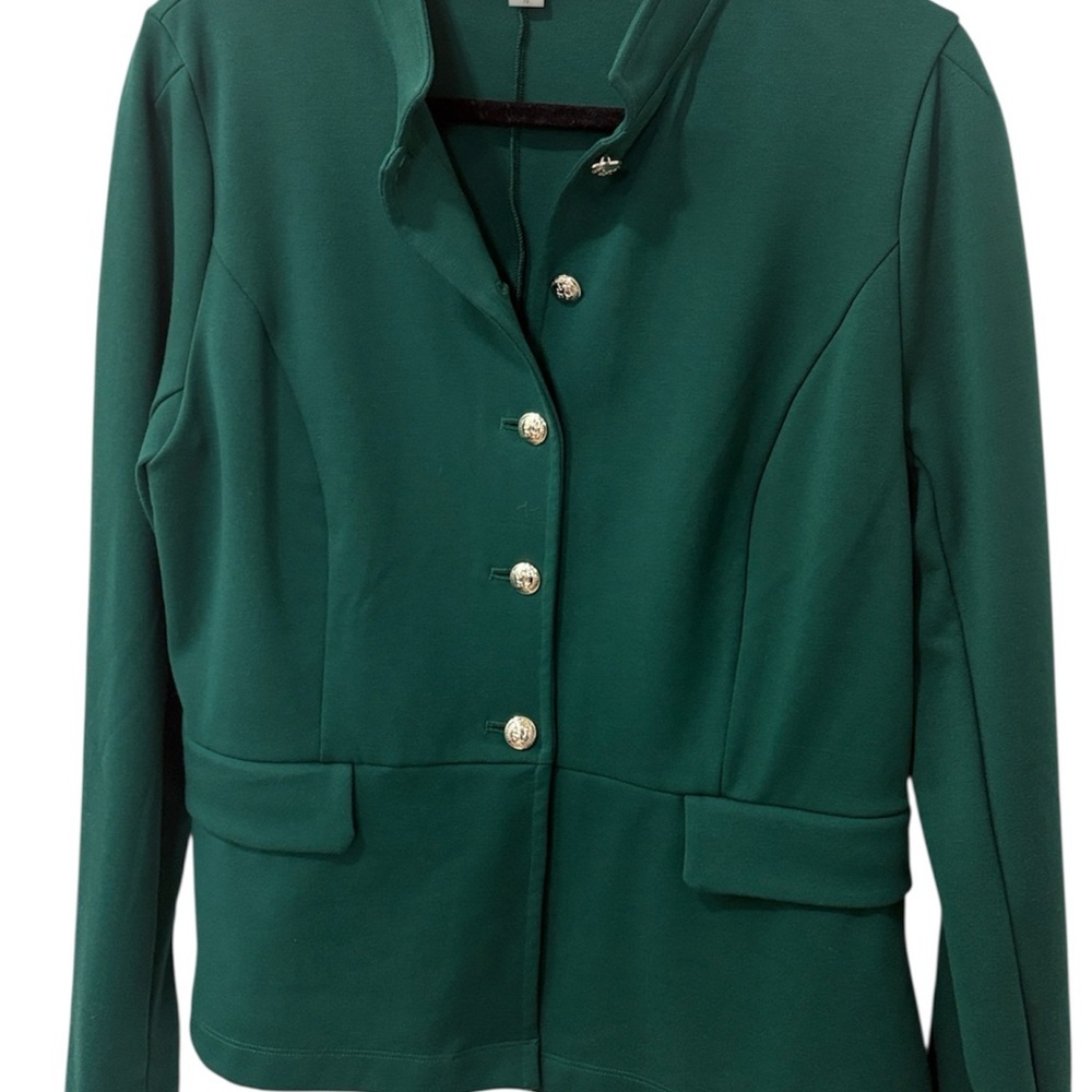 Tommy Hilfiger Dark Green Blazer with Pearl Buttons - Picture 1 of 5
